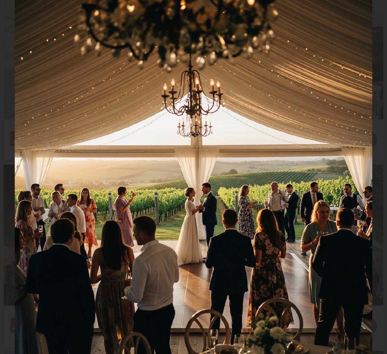 Garden wedding Marquee hire